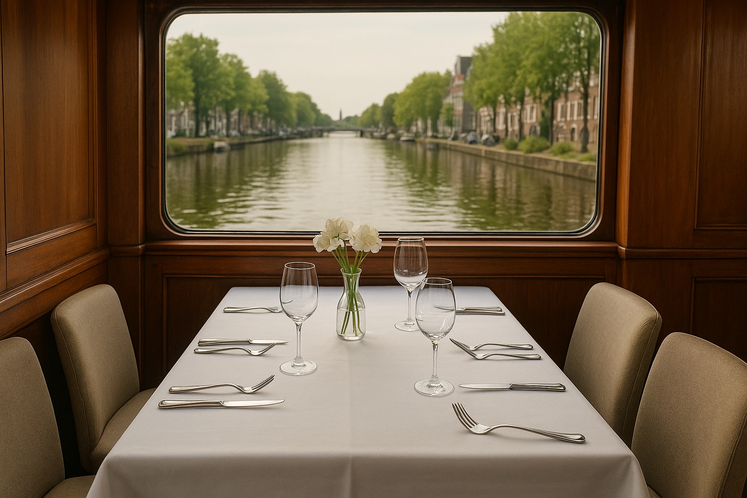 Foto bij Private dining aan boord: wanneer kies je voor exclusief varen?